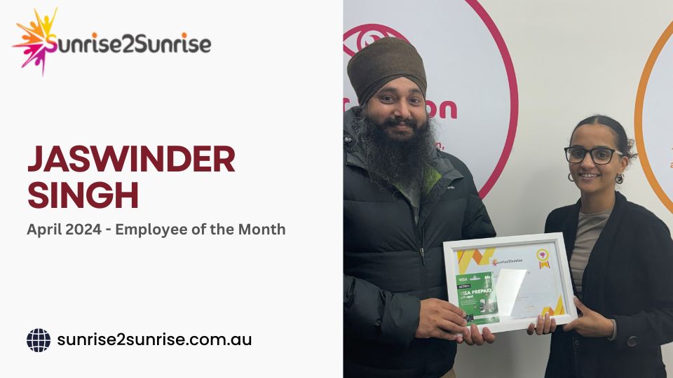 Jaswinder Singh - Employee of the Month Jaswinder Singh - Employee of the Month